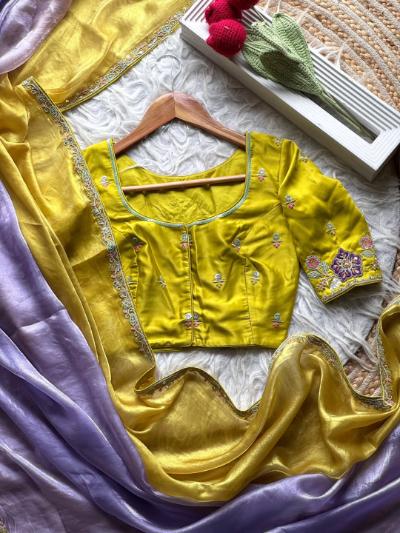 Nita Ambani Inspired Premium Space Silk Saree with Coding and Sequence Work