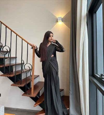 Premium Full-Stitched Lehenga Saree Collection