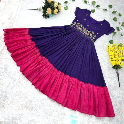 Maggam Work Cotton Gown