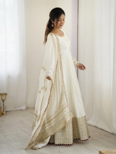 Embroidered Anarkali Gown
