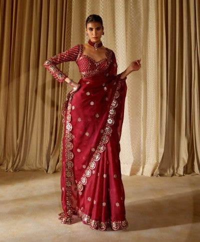 Bollywood Blockbuster Original Mirror & Sequins Saree