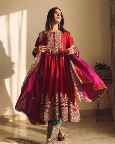 Elegant Red Pieces for Karwa Chauth