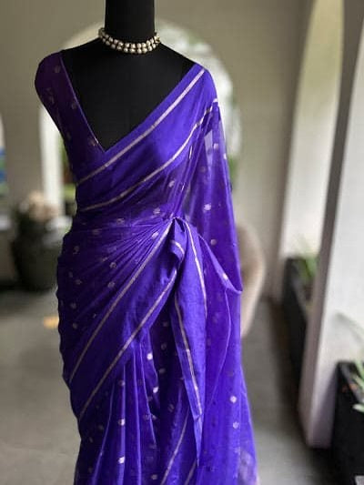 Banarasi Soft Kora Organza Silk Weaving Saree