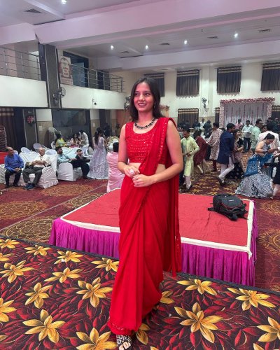 Stunning Ready to Wear Georgette Sequins Jacket Saree