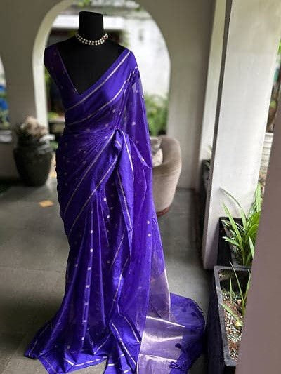 Banarasi Soft Kora Organza Silk Weaving Saree