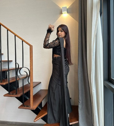 Premium Full-Stitched Lehenga Saree Collection