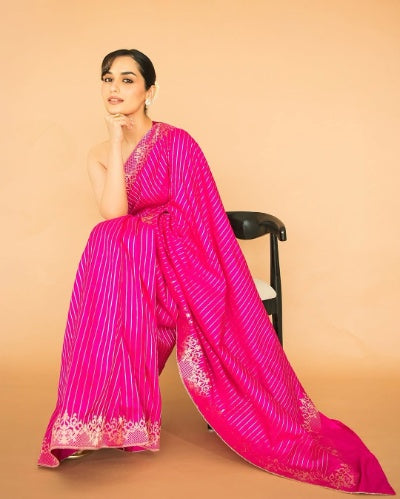 Manushi-Inspired Banarasi Silk Saree