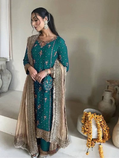 Embroidered Georgette Pakistani Suit