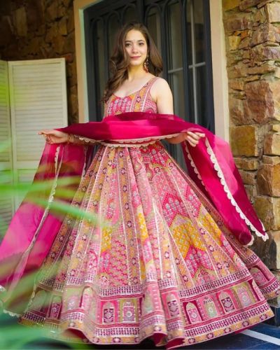 Brocade Silk Anarakli Gowns